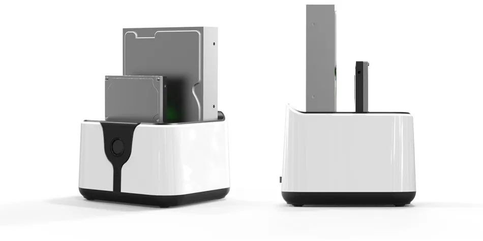 hard disk box hdd case HD05 Upgraded! 2 Bay 2.5/3.5USB 3.0 to SATA HDD SSD Docking Station Dual Bay Dock Station with Clone Function Socket 12TB Read external box hdd