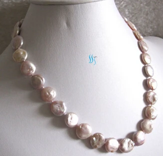 

Jew2352 12-13mm Lavender Coin Freshwater Pearl Necklace