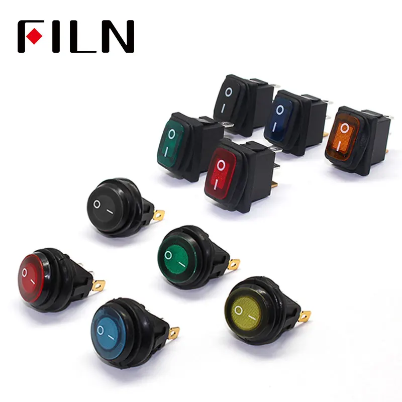 FILN mini on off seal водонепроницаемый кулисный переключатель 12 В 220 В IP67 освещение 6A 250vac кнопочный переключатель кулисный переключатель|Выключатели| | АлиЭкспресс