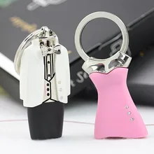 10 пар/лот свадебное платье пара брелок креативная Мода любовь подарок 2 компл. одежды платье брелок