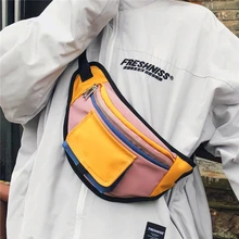 Chao брендовая американская сумка-мессенджер для мужчин и женщин, сумка-мессенджер на одно плечо для мужчин и женщин, тканевый контрастный карман