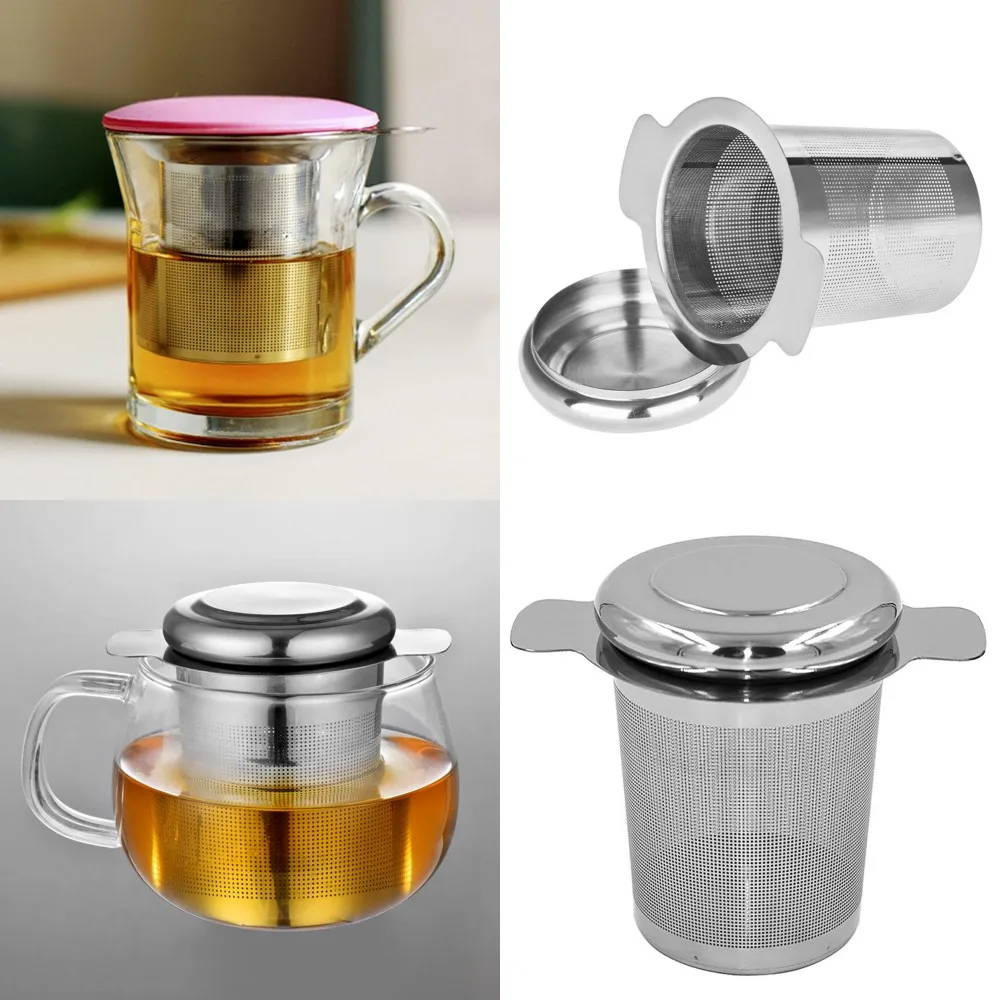 

New Stainless Steel Filter Mesh Tea Infuser Metal Cup Strainer Tea Leaf Filter Sieve Teapot Tea Leaf Filter Mesh #25