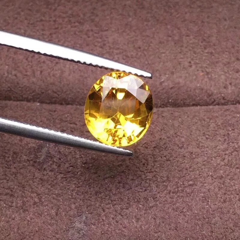 

Gems CQT New No Indication Natural Vivid Yellow Sapphire 4.89ct Octagonal Cut Stone Loose Gemstones Loose Gems Stones