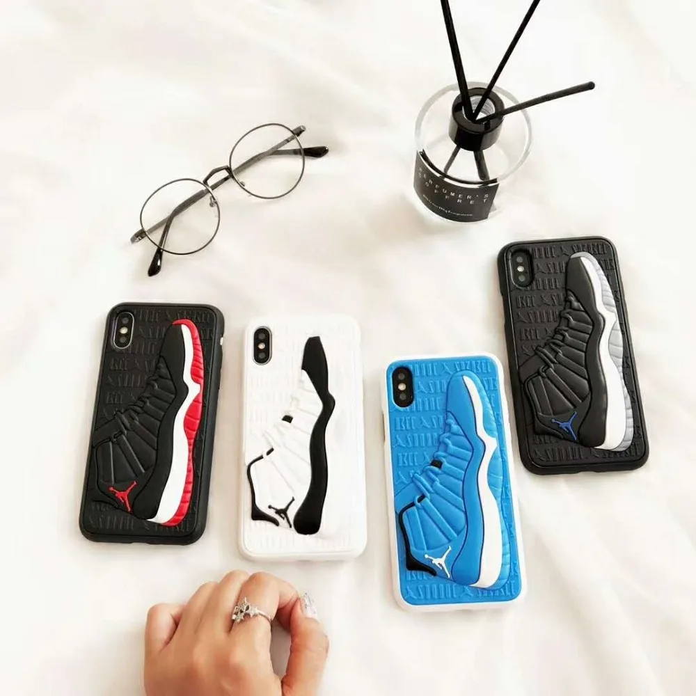 

3D Luxury Sports Brand Basketball shoes Soft Silicon Phone case For iphone 6 s 7 8 6s Plus X XS MAX XR Sneakers Ball Cover Coque