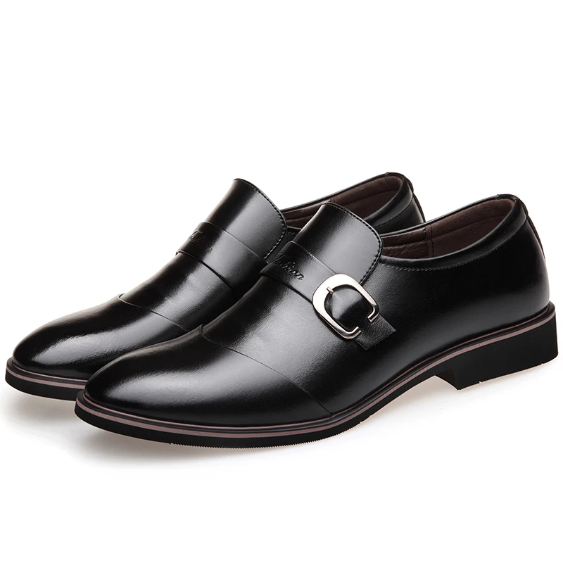 

Fashion Business Dress Men Shoes 2019 New Classic Leather Men'S Suits Shoes Fashion Slip On Dress Shoes Men Oxfords