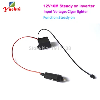 

1PCS DC12V 10Meters with cigar EL wire EL driver for driving 10meters EL wire or EL strip to Car Auto Party Decoration