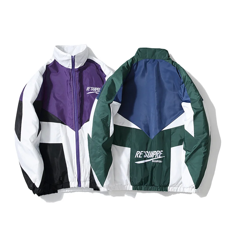 YouthCodes Old School Prepy Style Hip Hop Loose Jackets Men Thick
Double Waterproof Raincoat Windbreaker Men Justin Bieber Coat