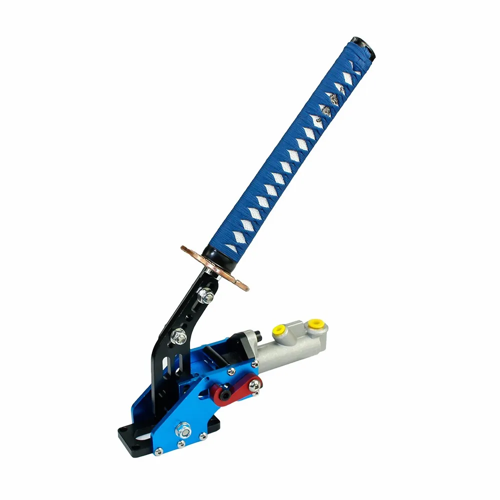 CNSPEED универсальный автомобильный Стайлинг гидравлический ручной тормоз гоночный самурайский меч дрейф ручного тормоза авто ручной тормоз стояночный ручной тормоз - Цвет: Синий