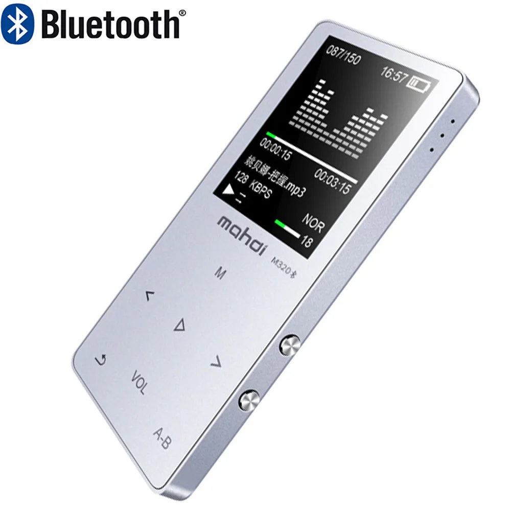 Original metal Bluetooth MP3 player lossless HiFi MP3 Music player with High Quality Sound out Speaker E-book FM radio Clock