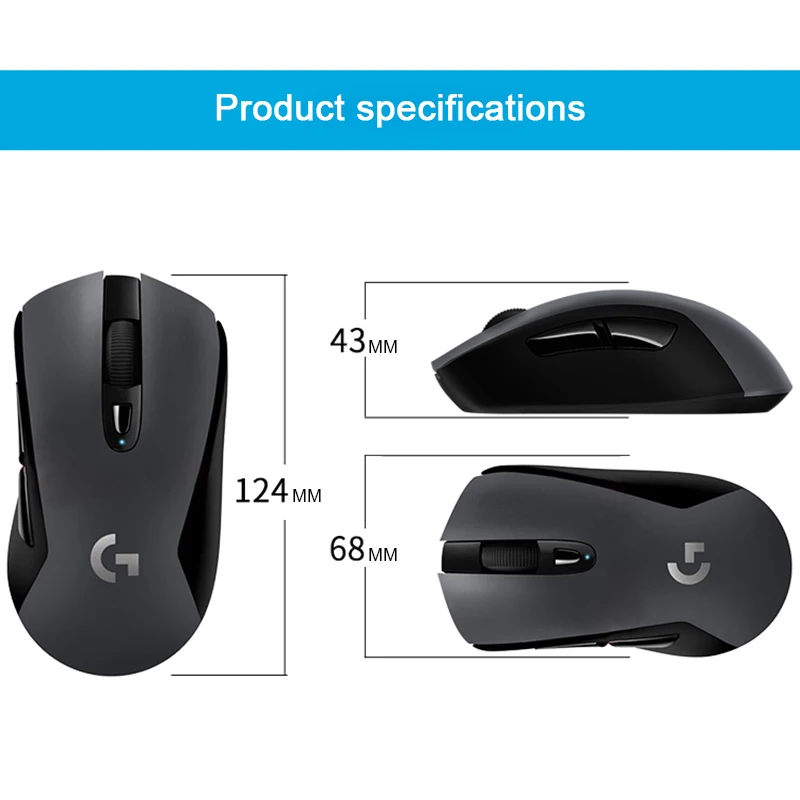 Logitech G603 Wireless Gaming Mouse Lightspeed Optical 100 Dpi Bluetooth Mouse For Pc Laptop Ergonomic Official Agency Test Mice Aliexpress