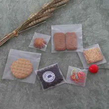 100 шт/партия Пластиковые самоклеящиеся сумки для конфет для торта, Opp матовая сумка для печенья, печенья