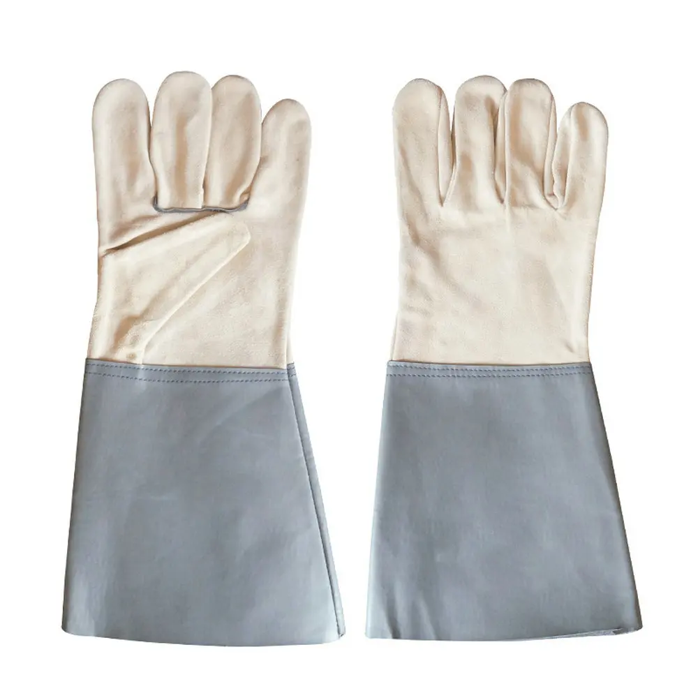 

Welders Gloves Cowskin Leather Factory Welding Wood Stove Work Gloves Heat Resistant working glove for gardening/barbecue