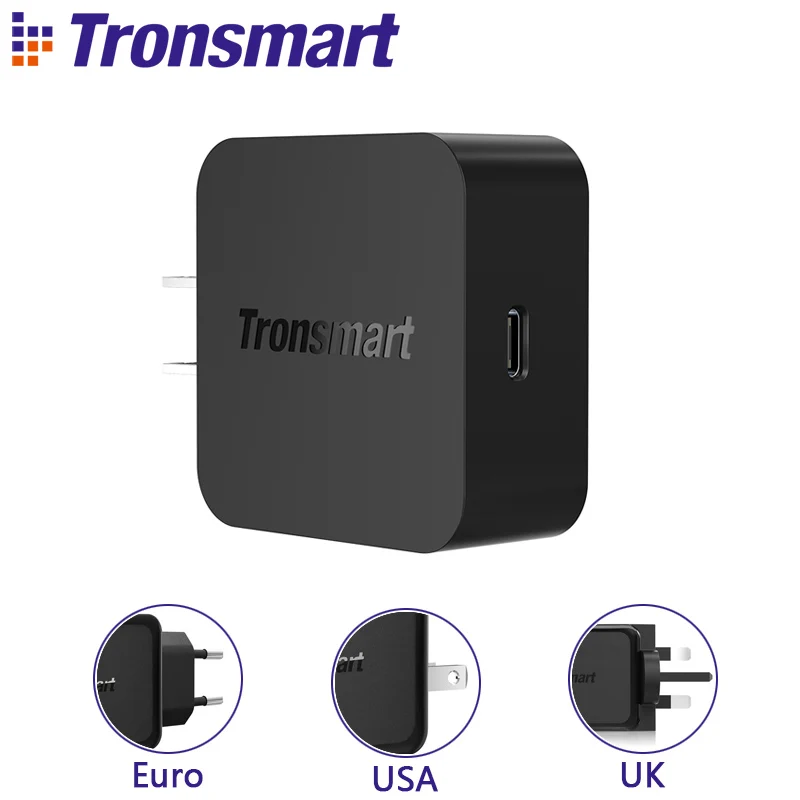 Tronsmart WCP01 зарядное устройство Quick Charge 3,0 18 Вт питания 3,0 usb type-C зарядное устройство для iphone x, iphone 8 plus, samsung s8