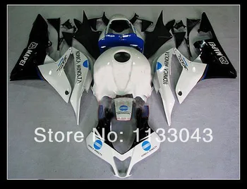 

100%Fit Injection blue white black Fairing kits for HONDA CBR 600 RR 07 08 F5 2007 2008 CBR600RR 2007 2008 fairing parts +tank