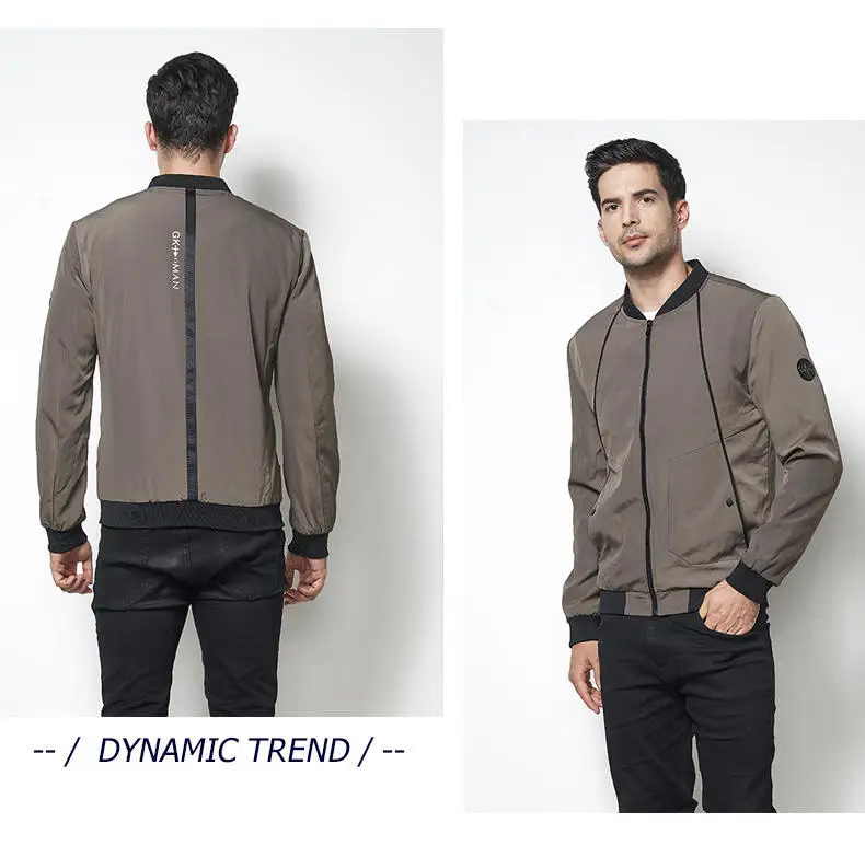 MuLS 2019 Spring Jacket Men Autumn Mandarin Baseball Collar Jacket Coat Suede Spring Mens Male Fit Outwear Size M-4XL Drop-Ship15