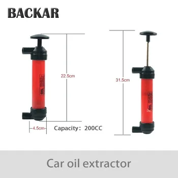 

BACKAR Car Oil Extractor Siphon Pump Pipe Conveyor Styling For Toyota Coralla CHR Fiat 500 Punto Renault megane 2 3 Accessories