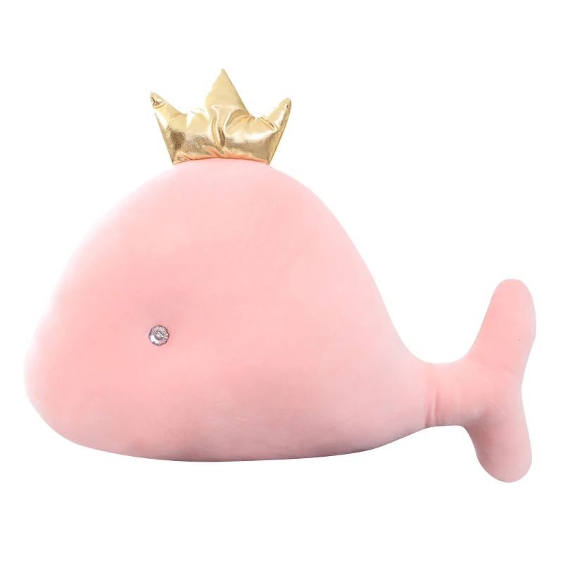 50 см милый Дельфин плюшевые мягкие игрушки Мягкая Корона кит плюшевые кукла-подушка игрушки для детей рождественские подарки на день рождения