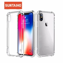 Suntaiho Phone Case For iPhone 7 8 Plus Transparent Anti-knock Cases For iPhone X 8 7 6 6S Plus Soft TPU Silicone Back Cover Suntaiho Phone Case For iPhone 7 8 Plus Transparent Anti-knock Cases For iPhone X 8 7 6 6S Plus Soft TPU Silicone Back Cover
