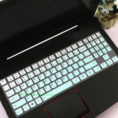 Gradual skyblue Силиконовая клавиатура защитная оболочка покрытие для lenovo Легион R720 R730 Y520 Y720 Y7000 Y7000P Y540 Y9000K 15,6 ''/Y730 Y740 17,3'' - Цвет: Gradual skyblue