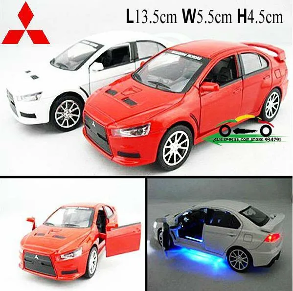 1:32 Mitsubishi Lancer Landcer EVO X Mini Kids Toys Car