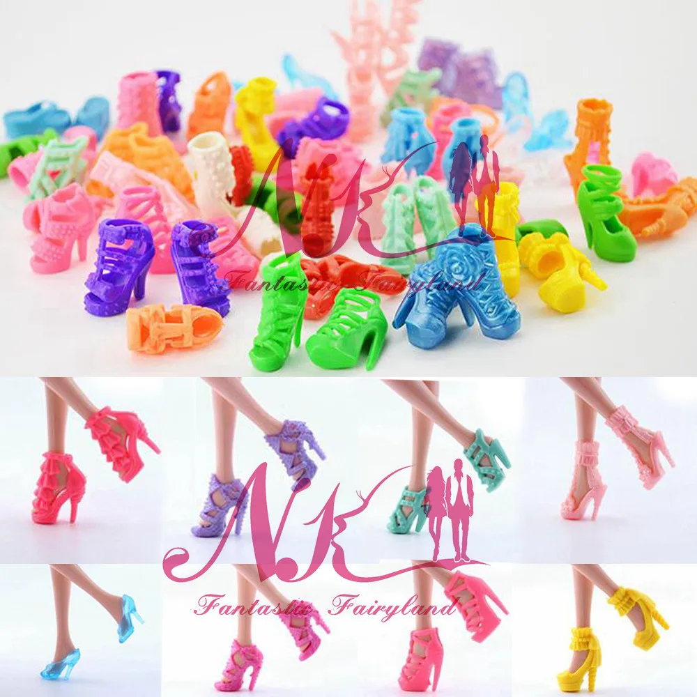 NK 10 пар кукла обувь модные милые красочные разнообразные туфли для куклы Барби с различными стилями высокое качество детские игрушки