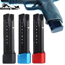 Тактический ЧПУ Алюминий Журнал Расширение базы Pad комплект подходит пистолет Смит & Вессон М & P + 5/6 9/40 для охоты аксессуар(China)