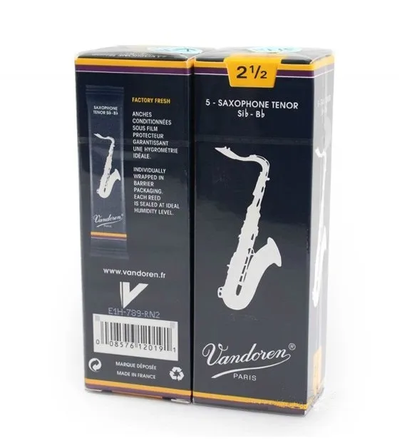 Оригинальные Франция vandoren традиционные Саксофоны тенор Bb Тростников Сила 2.0 #2.5 #, 3 #, 3.5 #, коробка 5