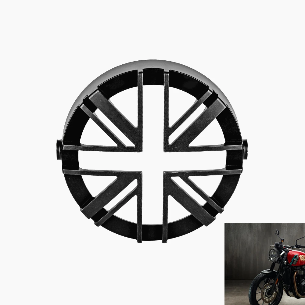 Motorcycle Headlight Bezel Trim Ring Decorate Headlamp Grill Guard