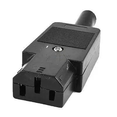 IEC 320 C13 гнездовой разъем адаптера питания Rewirable Разъем черный AC 250V 10A |