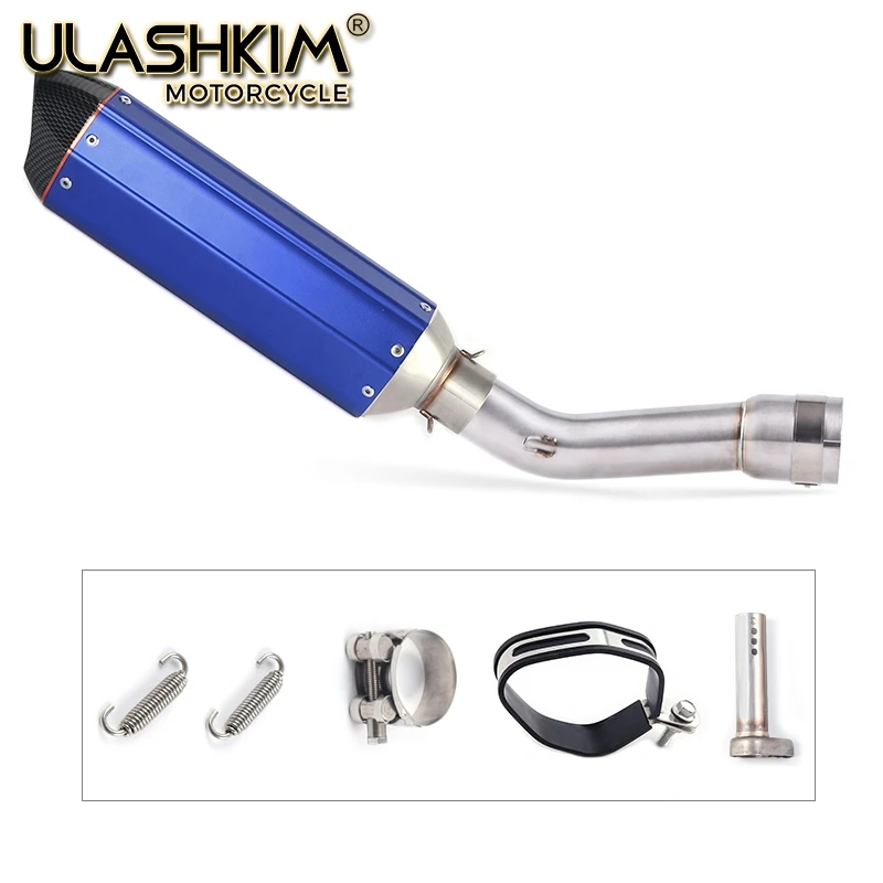 

Motorcycle Full System Exhaust Escape Muffler Middle Connect Link Pipe Slip On For YAMAHA FZ1 FZ1N FZ1000 2005 to 2016 DB-KILLER