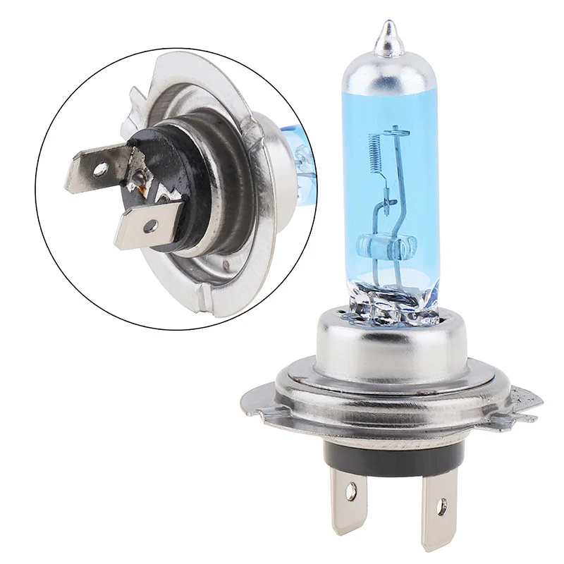 

H7 55/100W 12V Halogen Bulbs Super Xenon White Fog Lights Bright Car Headlight Lamp Car Light Source 5000K Auto Front Fog Bulb