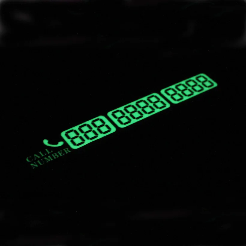 Luminous Car Parking Notification Phone Number Card Number Suction Plate Tool