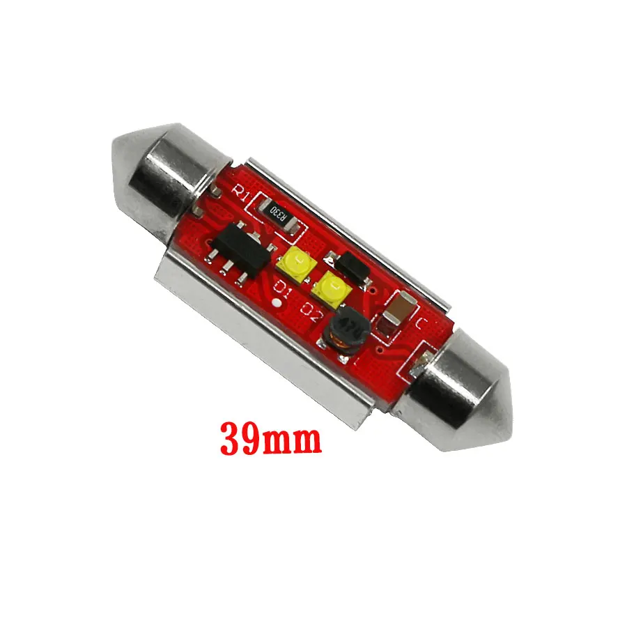 2 шт 10 Вт Canbus безотказные купольные C5W 5 Вт* 2 36 мм 39 мм 41 мм 6000K Светодиодные лампы гирлянды автомобильные лампы для номерного знака белые