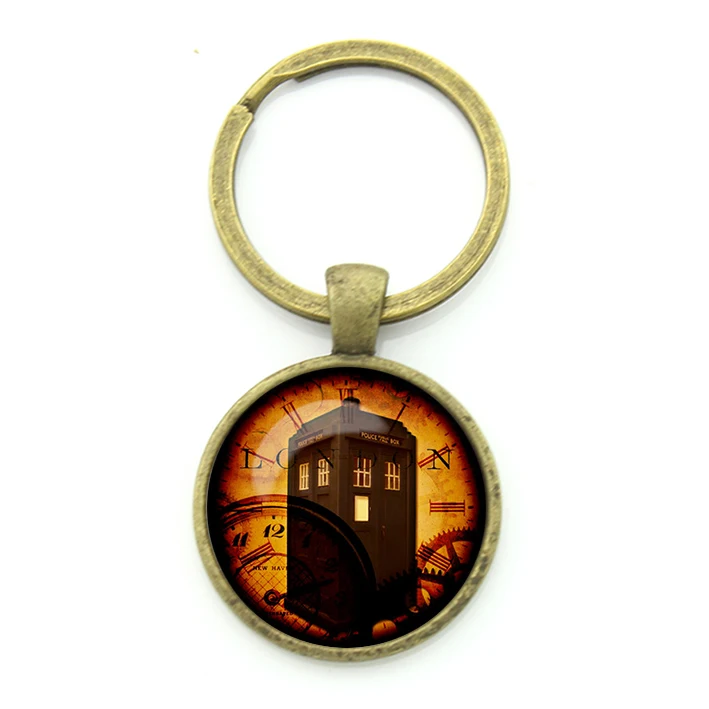 

2017 New Llaveros Porte Clef Doctor Who's Tardis Keychain Vintage Style Unique Design Of Mens Alloy Chain Cool Gift For Holder