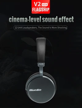 

Bluedio V2 Bluetooth headphones Wireless headset PPS12 drivers with microphone high-end headphone for phone and music