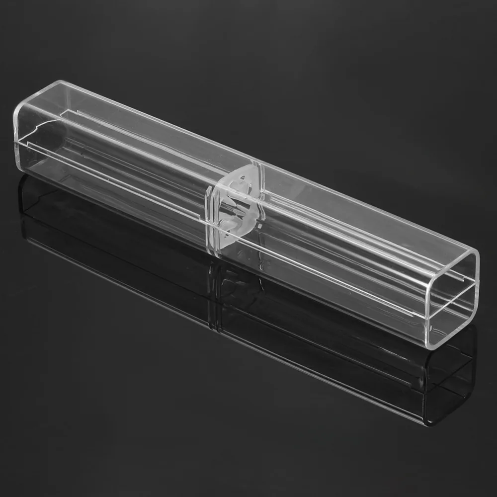Transparent Manual Eyebrow Tattoo Microblading Pen Acrylic Display Storage Box Permanent Makeup Beauty Body Art Accessory | Красота и