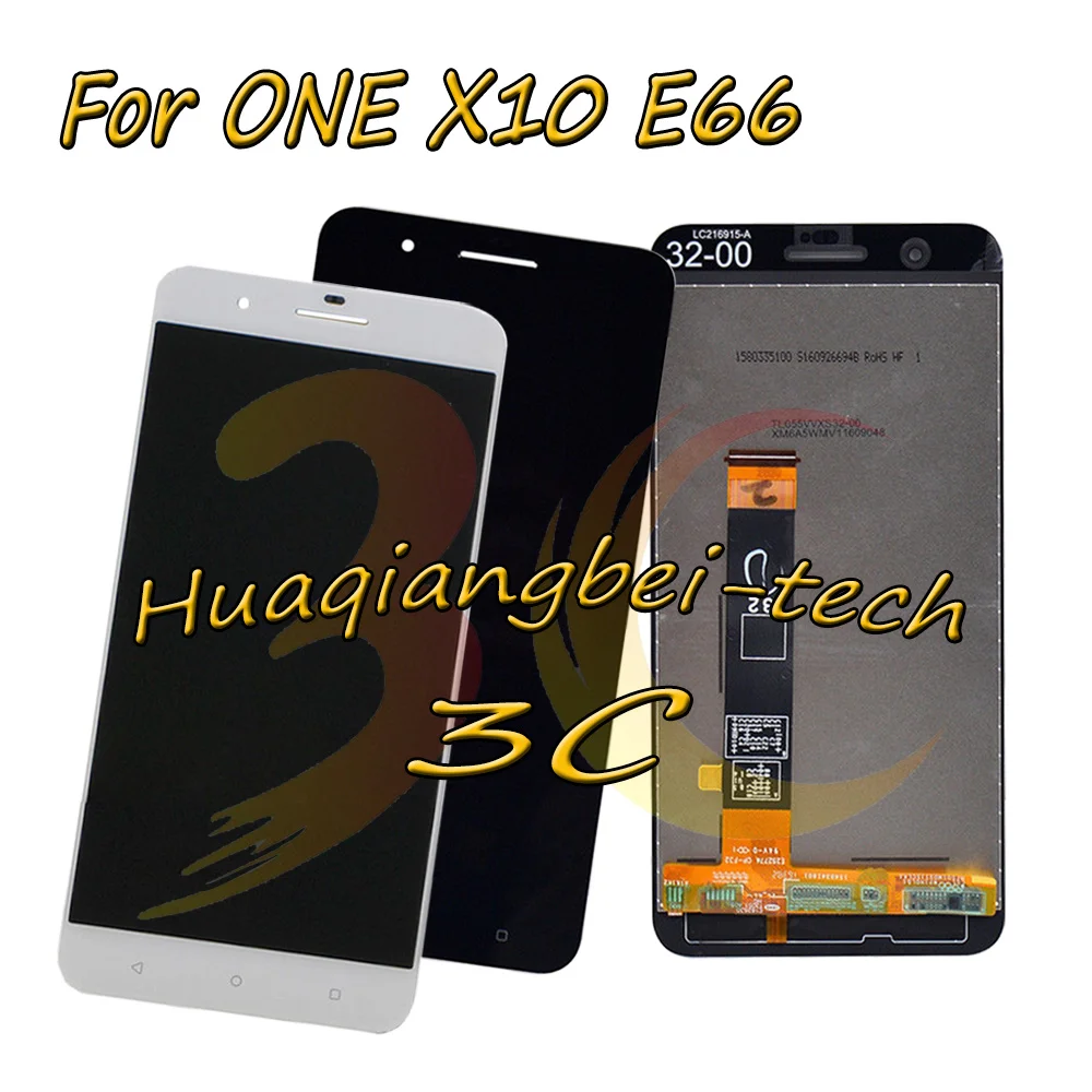 

5.5'' New For HTC ONE X10 X 10 E66 Full LCD DIsplay + Touch Screen Digitizer Assembly + Frame Cover Black / White 100% Tested
