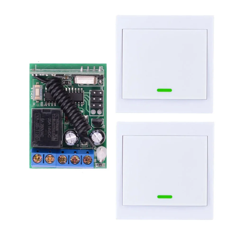 

DC 12V 5A Wireless Remote Control Switch Receiver Wall Panel Remote Transmitter Hall Bedroom Ceiling Lights Wall Lamps