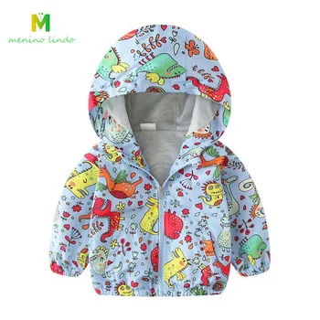

Girls sprting warm jacket little baby autumn windbreaker infant dinosuar cartoon hooded coat kids car cute jacket boys outwear