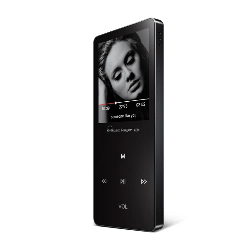 Мини USB MP3-плеер с динамиком, наушниками для чтения электронных книг, без потерь, Hifi, MP3 музыкальный плеер, fm-радио, аудио, Walkman, MP3, тонкий - Цвет: Black