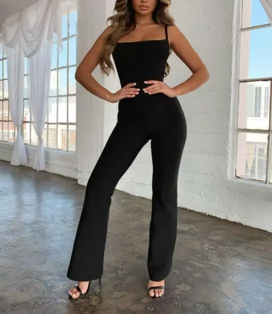 Утягивающий комбинезон Одежда высшего качества пикантные Bodycon спинки Белый Черный Элегантный Для женщин вечерние Летний комбинезон