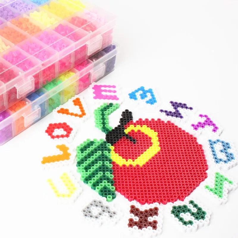 4600 шт./компл. Хама бусины обучающий пазл игрушки 48 цветов 5 мм Perler бусины для детей 3D головоломка diy игрушки предохранитель набор бисера