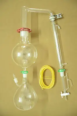 

Essential Oil Steam Distillation Kit,Liebig Condenser,come with All The Clamps