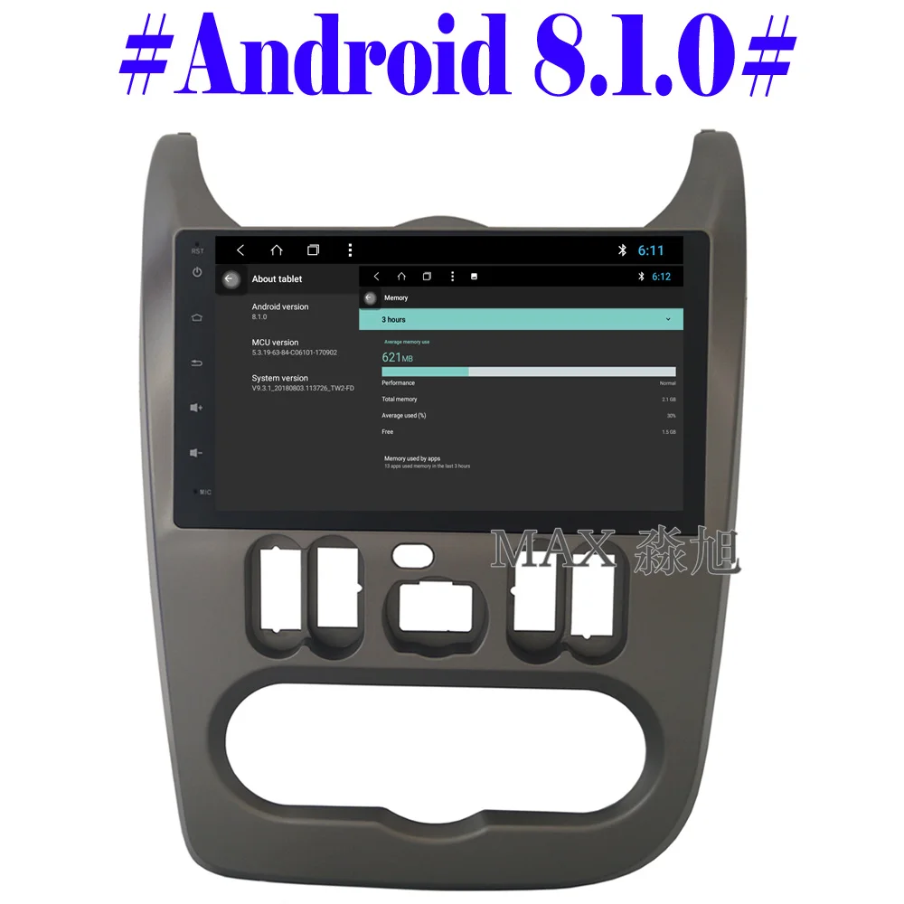 Discount MAX 8 Core GPS Navigation System 2G 32G Android 8.1.0 Car DVD Player For Renault Logan/Sandero/Duster Car Radio RDS WiFi 4G SWC 5