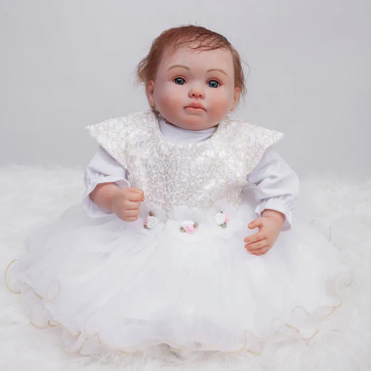 20 doll reborn Soft Body silicone vinyl dolls toys Best Gift For Girl Kid Girls Brinquedos