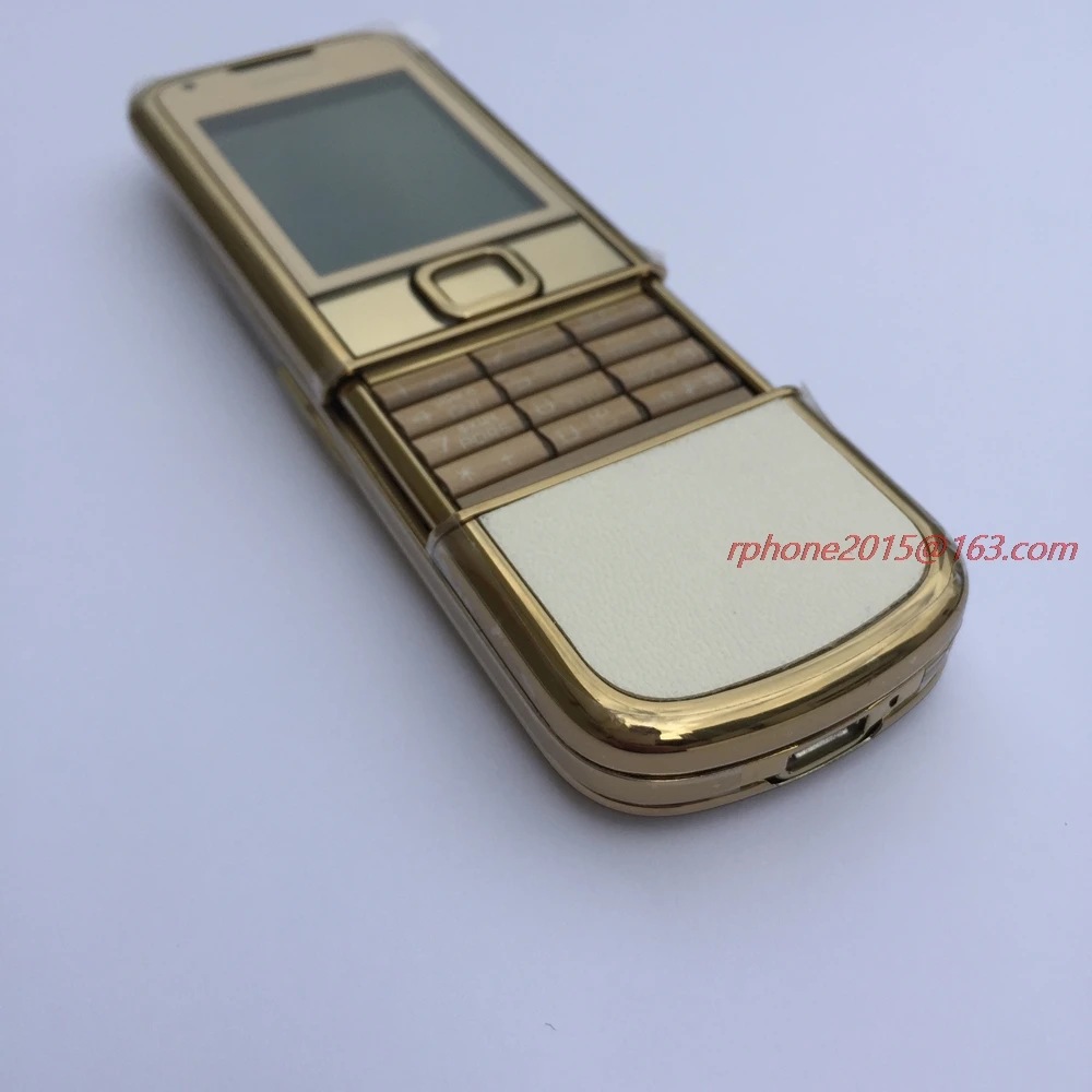 Отремонтированный мобильный телефон NOKIA 8800 Gold Arte 4 Гб rom 8800GA 4 ГБ версия GSM разблокированная и русская клавиатура