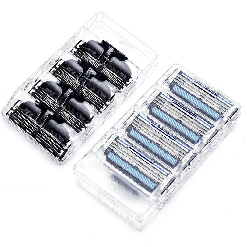 

Turbo! 8pcs/lot Blades Brand Razor Blade Sharpener blade shaving razor Blades Replacement for Gillettee mache 3 machine