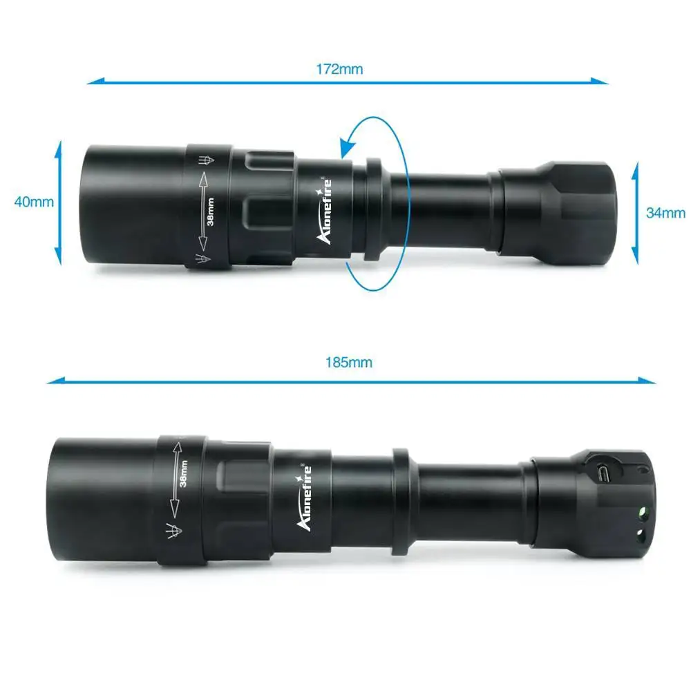 AloneFire X490 светодиодный фонарик CREE XM L2 18650 linterna фонарь наружное освещение для