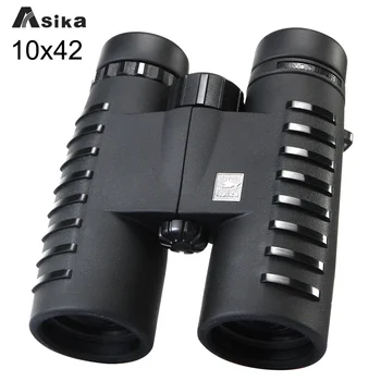 

10x42 Camping Hunting Asika Binoculars with Neck Strap Carry Bag low light level Night Vision Telescope Bak4 Prism Binocular