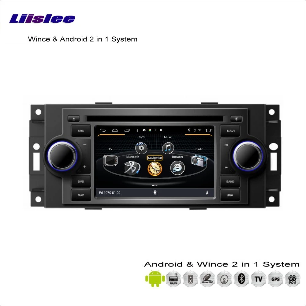 Discount Liislee Car Android For Jeep Grand Cherokee / Compass / Commander Radio DVD Player GPS Nav Navigation Audio Video Stereo System 1